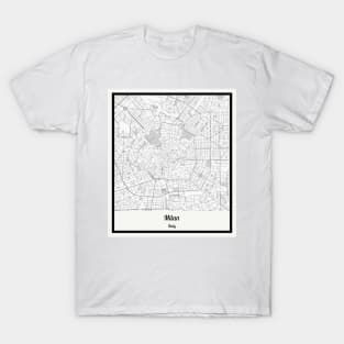 Map of Milan - Italy T-Shirt